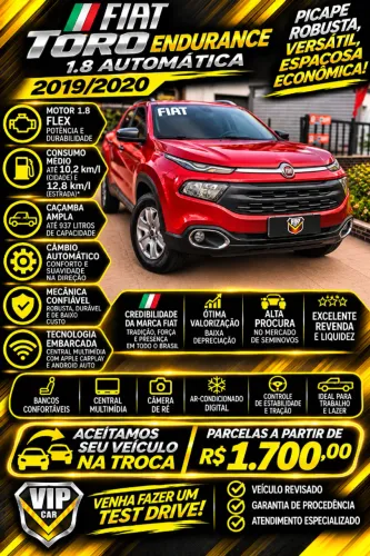 Fiat Toro Endurence 1.8 16V Flex Aut. 2020