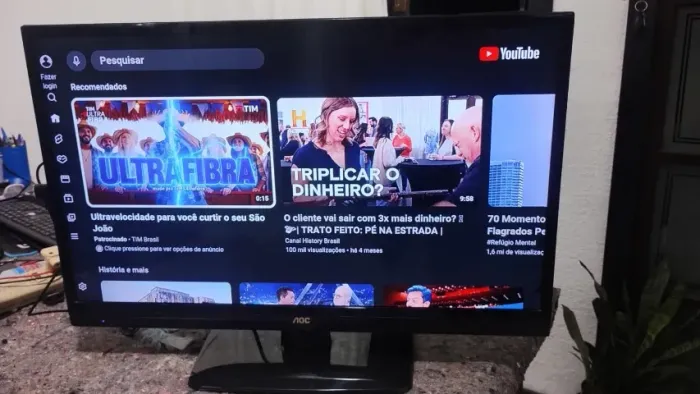 TV AOC Led 32 + Aparelho Roku para internet
