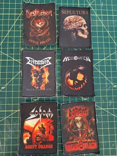 Kit patch rock, heavy metal
