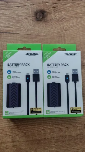 2 Baterias 1200mah + Cabo Usb Compatível Com Xbox Series X/s