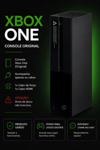 ? Xbox One Funcionando 100% | Revisado e Limpo