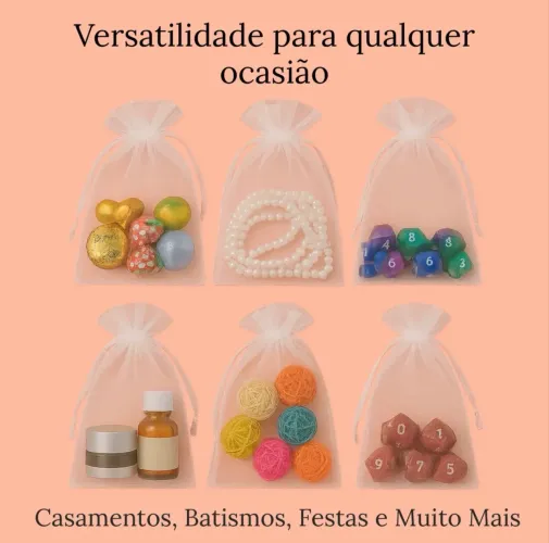 Saquinhos organza 