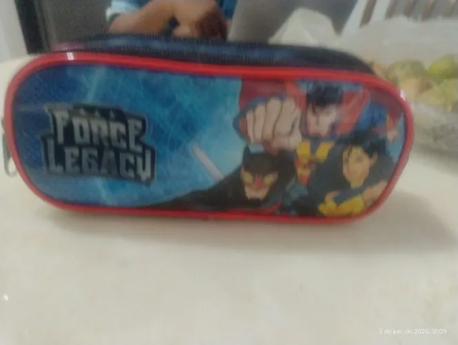 Estojo escolar de 2 zíperes force legacy