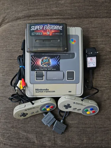 SUPER FAMICOM + SUPER EVERDRIVE DSP COM JOGOS (CONSOLE)EVERDRIVE