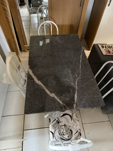 Mesa 4 cadeiras com pedra granito 1,20 Mt