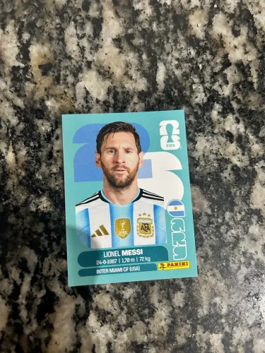 Figurinha de Messi original 