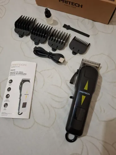 Máquina de corte cabelo profissional kit completo novo