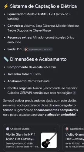 Violão ? 9 meses de uso está em perfeito estado