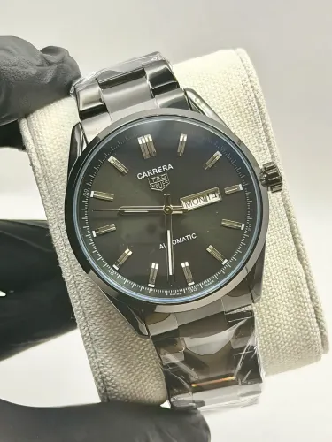 Relógio TAG Heuer Carrera Linha B Preto 41mm Quartzo Fundo Transparente