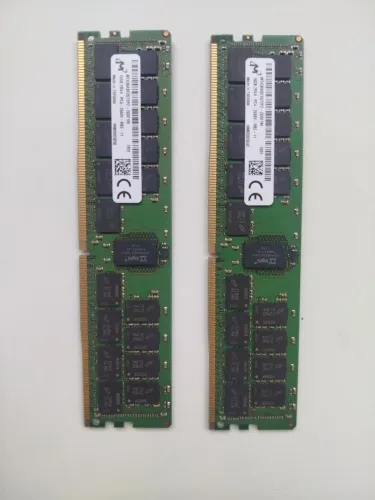 Kit 2x16GB Memória Servidor Micron DDR4 ECC Registered 2666MHz RDIMM (32GB)