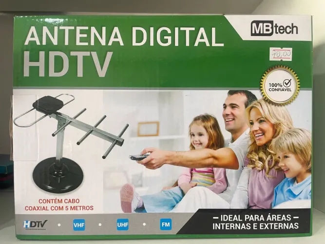 Antena Externa TV + Cabo 5 metros 