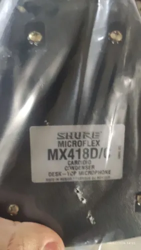 Microfone Shure 418 dc