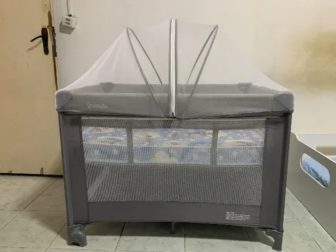 Berço Cercado Completo com Colchão