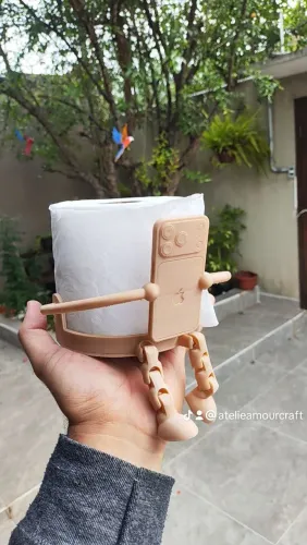 Suporte de Papel Higiênico Engraçado 
