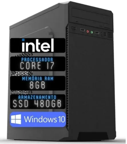 Micro cpu i7 7ª Geração, Memoria de 8gb, SSD 480gb