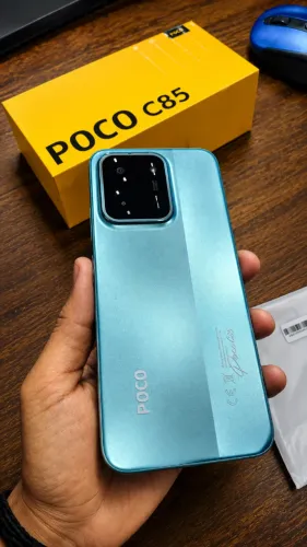 Celular POCO C85 256gb 8ram 4g Nfc Global + Pelicula E Capa Cor Green