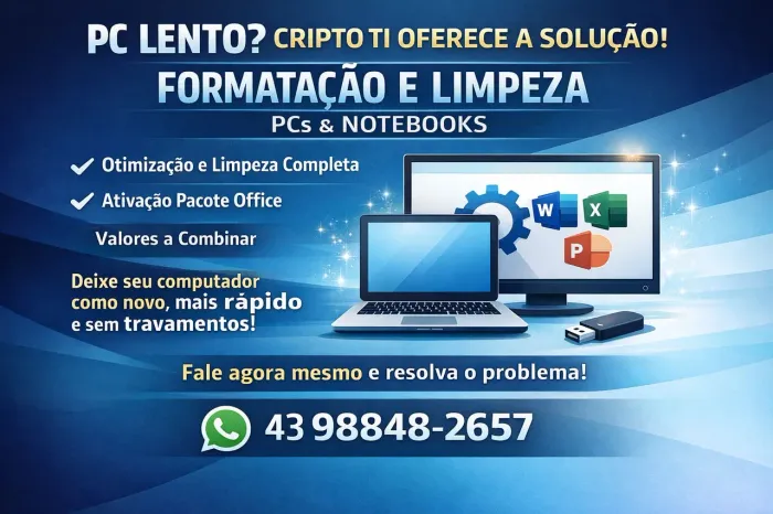 Limpeza e formatações 