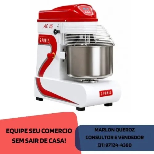 Amassadeira Espiral 25 Kg Monofásica G. Paniz
