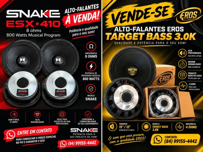 Vendo alto falante novo