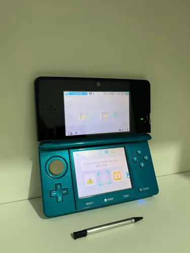 Nintendo 3ds Azul Acquablue Conservado - Envio pela olx