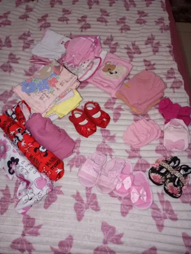 Lote roupas para bebe menina RN até 4 meses
