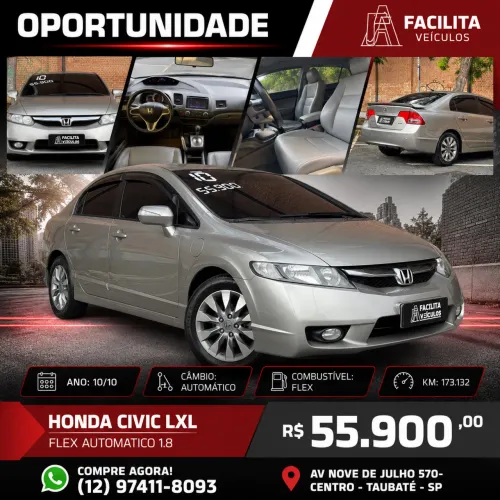 Honda Civic Sed. Lxl/ LXL SE 1.8 Flex 16V Aut. 2010