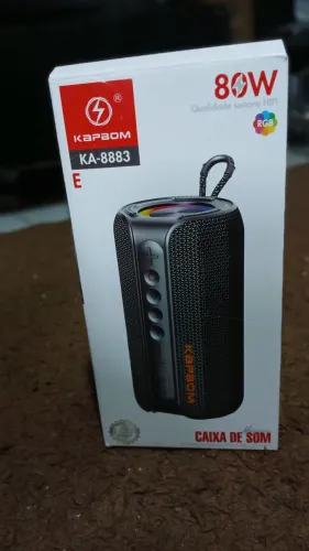 Caixa de som kapbom 80w resistente a aguá