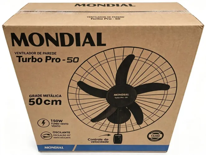 Ventilador de parede 50 cm novo lacrado de fábrica 