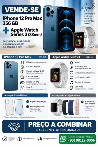 Iphone 12 pro max e Apple Watch