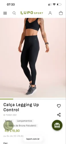 Legging LUPO Sport PLUS SIZE nova