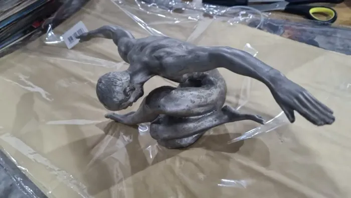Escultura "A Essência do Movimento" em Aço Inox (Processo de Fundição por lamas Cerâmicas)