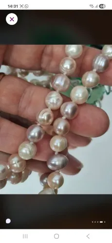 Colar pérolas naturais barrocas 