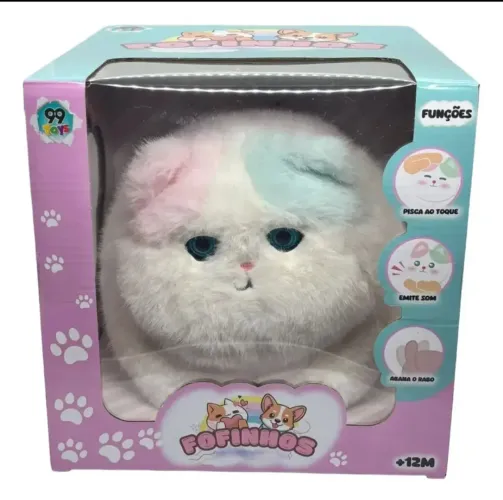 Gato interativo pelúcia novo