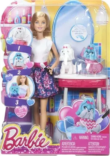 Boneca Barbie multicolor banho de cores