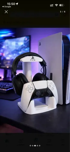 Suporte para Headset e Controle Joistick