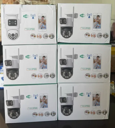 Câmara de segurança duas lentes