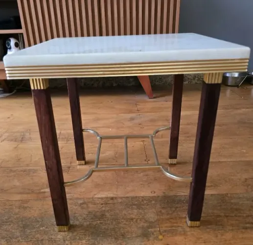 Mesa lateral/apoio vintage original de meados do século (anos 1950-1960).
