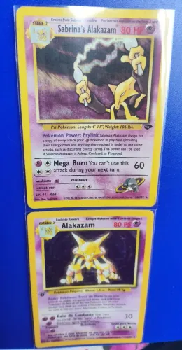 Alakazam Base Set + Sabrina?s Alakazam - Holográficas - Lote - Pokémon TCG