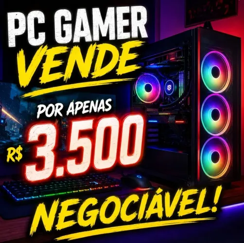? PC GAMER GTX 1650 4GB + 12GB RAM | COMPLETO E POTENTE | R$ 3.500 NEGOCIÁVEL ?
