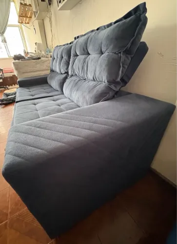 sofá retrátil e reclinável de 3 lugares