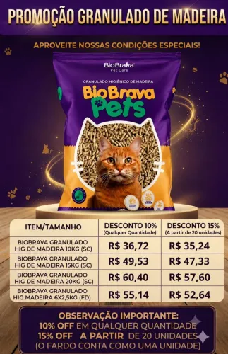Granulado higiênico Biobrava