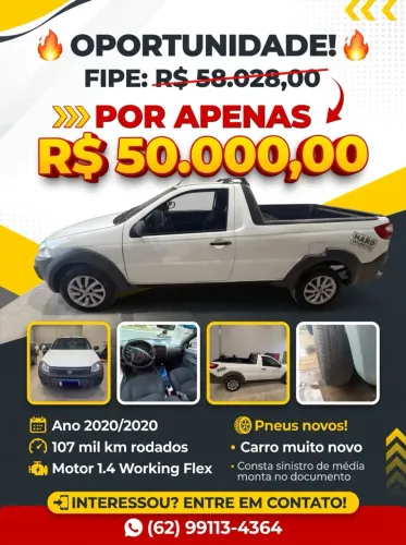 Fiat Strada Working Hard 1.4 Fire Flex 8V CS 2020