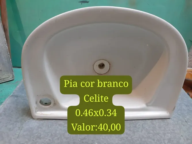 Pia branco Celite usada! Aceito proposta