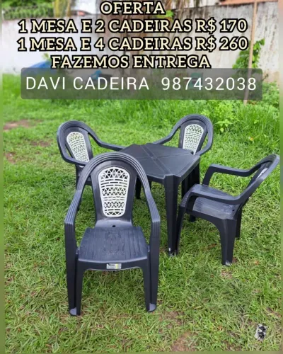 CONJUNTO DE MESA E CADEIRA