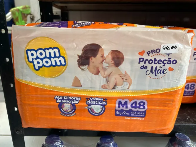 Fralda infantil Pompom M