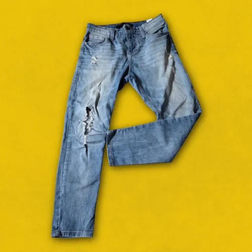 Calça Jeans Colcci Masculina Destroyed Lavagem Média