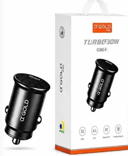 Carregador veicular turbo 30w