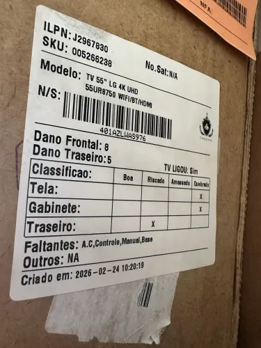 TV 55 LG Modelo 55P7K LCD manchado Para técnicos