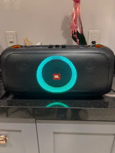 JBL PartyBox On-The-Go Original + Microfone Sem Fio