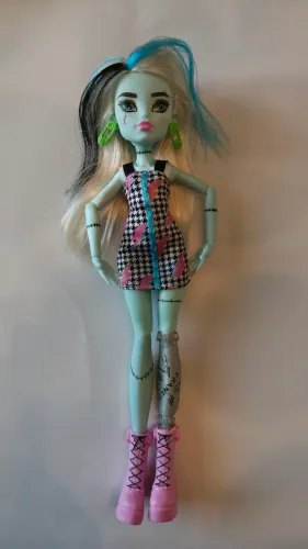 Boneca Monster High Azul, articulada - Original